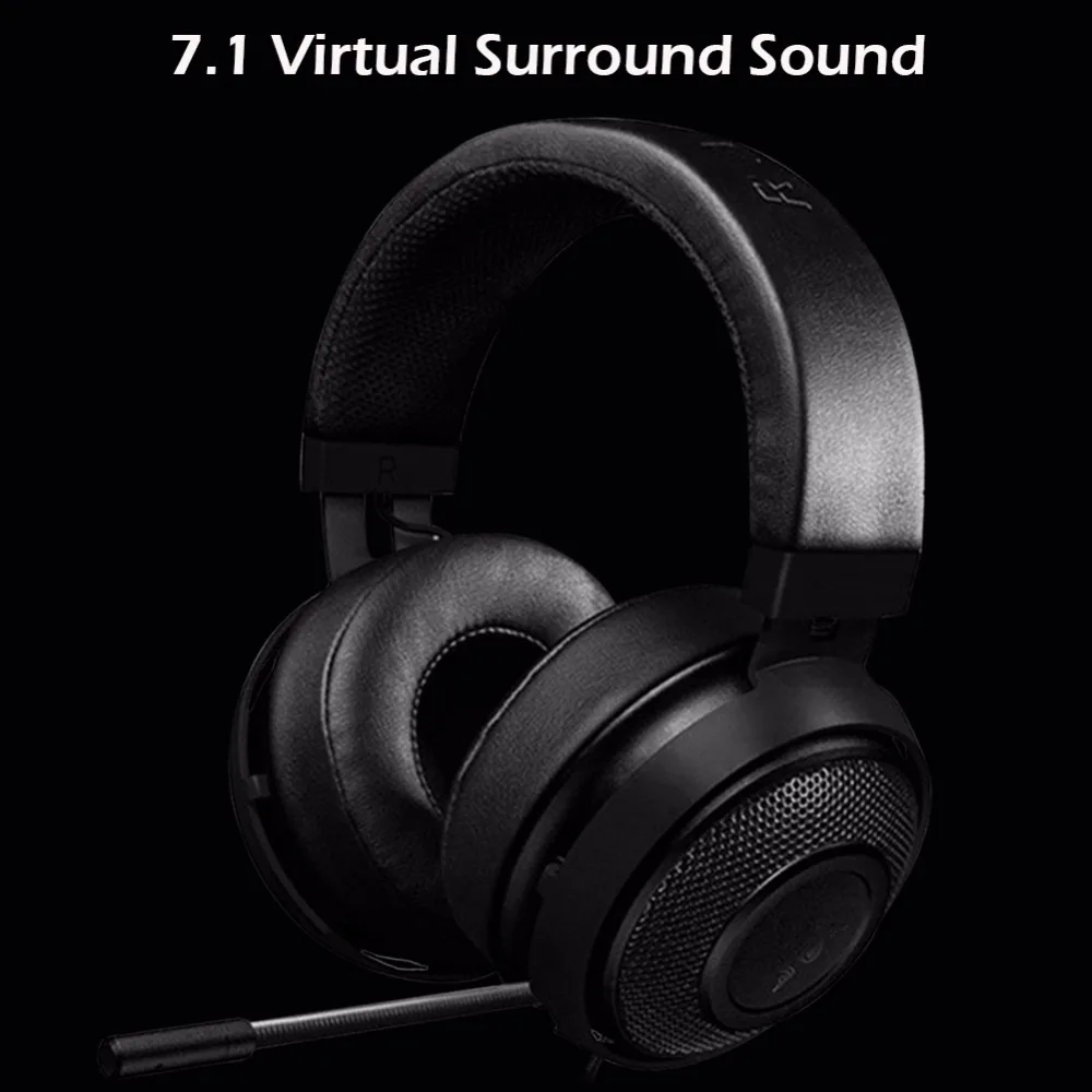 Универсальные наушники razer Kraken V2 3 цветов 3,5 мм, проводные наушники с шумоподавлением, игровая гарнитура с микрофоном