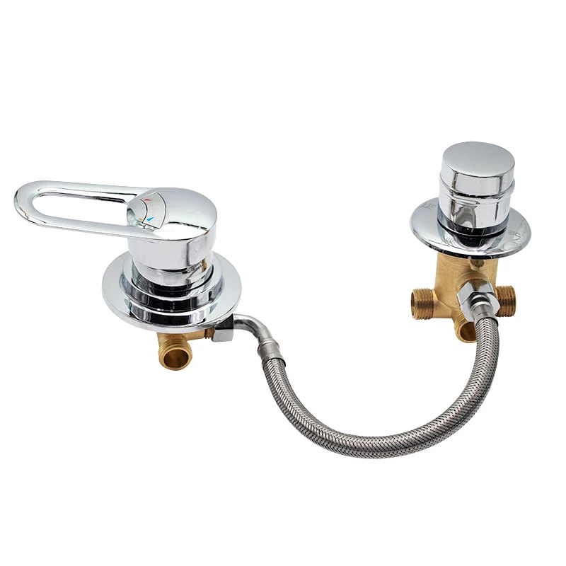 Смеситель для душа Vagsure латунный с резьбой/интубацией кран горячей и холодной