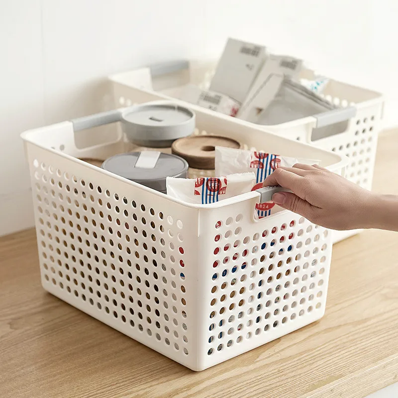 

Storage Box Desktop Plastic Storage Basket Kitchen Debris Children Toy Storage Box Kindergarten Rectangular Storage Basket