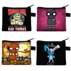 Сумка для монет с принтом куклы из ужаса вуду, женский кошелек, маленькие сумки для денег для молодых мальчиков и девочек, милый женский держатель для помады, подарок