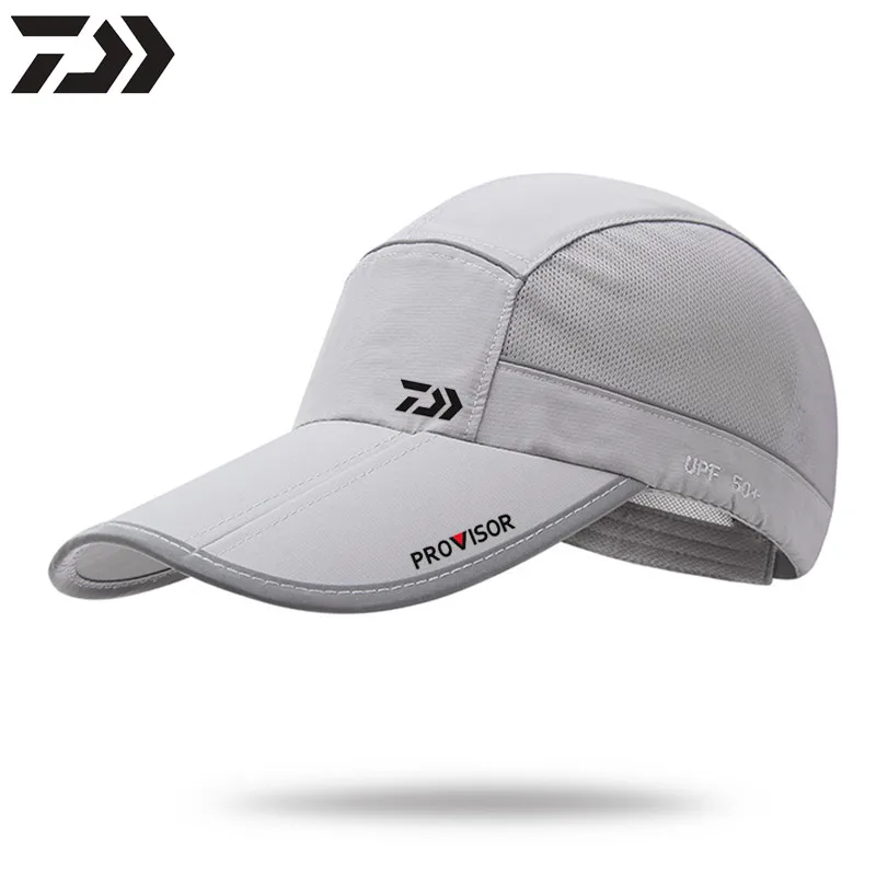 

2021 DAIWA Summer Men Lady UV Protection Peaked Cap Fishing Cap Sports Cap Quick Dry Camouflage Sunscreen Hat 11cm Baseball Cap