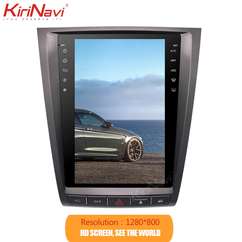 Вертикальный экран KiriNavi в стиле Tesla 1 Din Android 9 0 Авторадио для Lexus GS GS300 GS460 GS350
