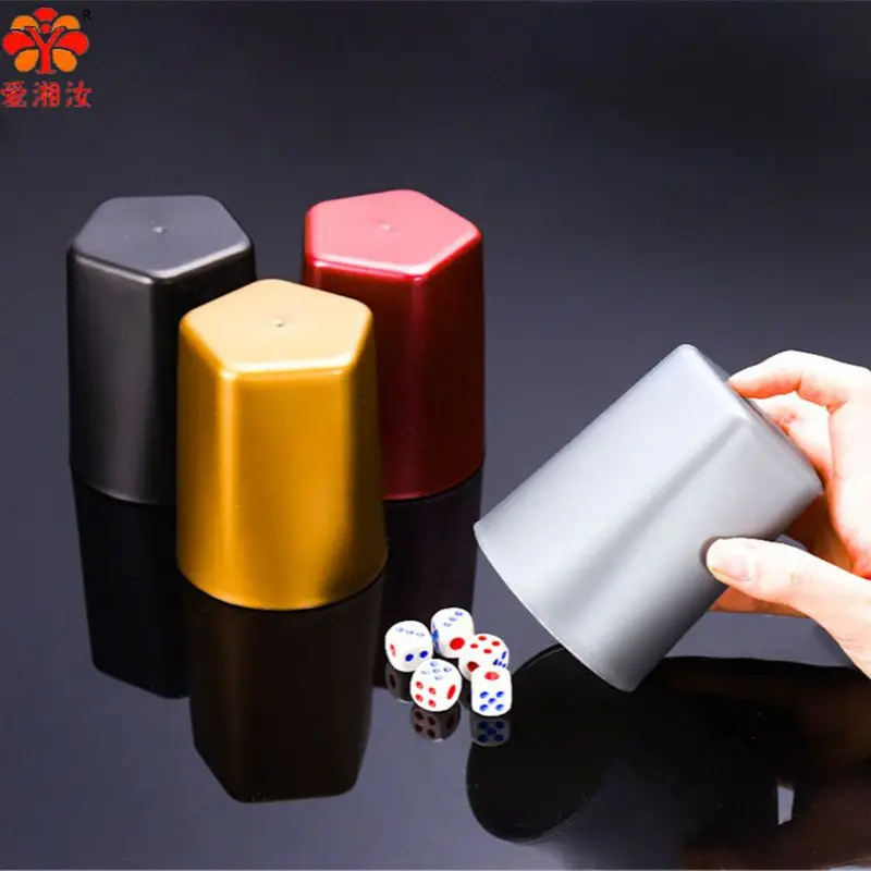 

Aixiangru Pentagonal Dice Cup Manual Sieve Set Color Bar KTV Entertainment Supplies Thickening Type