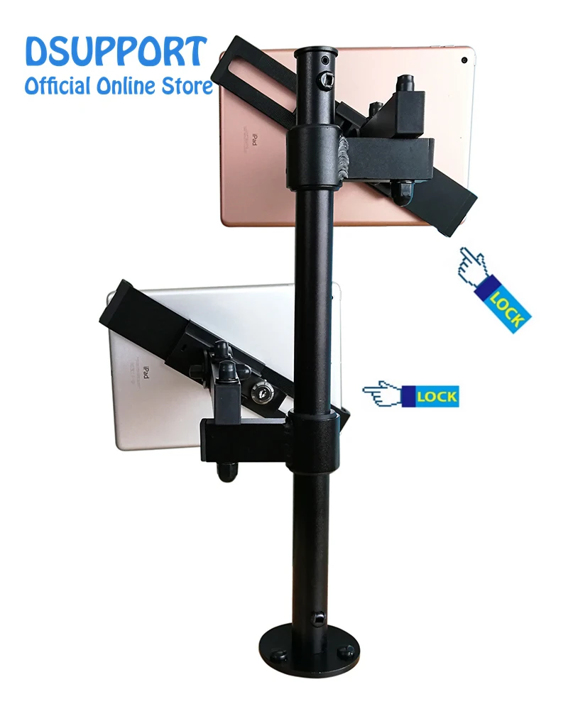 Двойная Подставка для планшета с креплением Антивор планшетов 7 13 дюймов разных