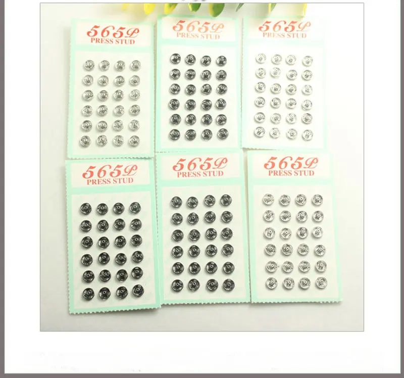 565 медные аксессуары для одежды металлическая кнопка шитья застежки серебристо