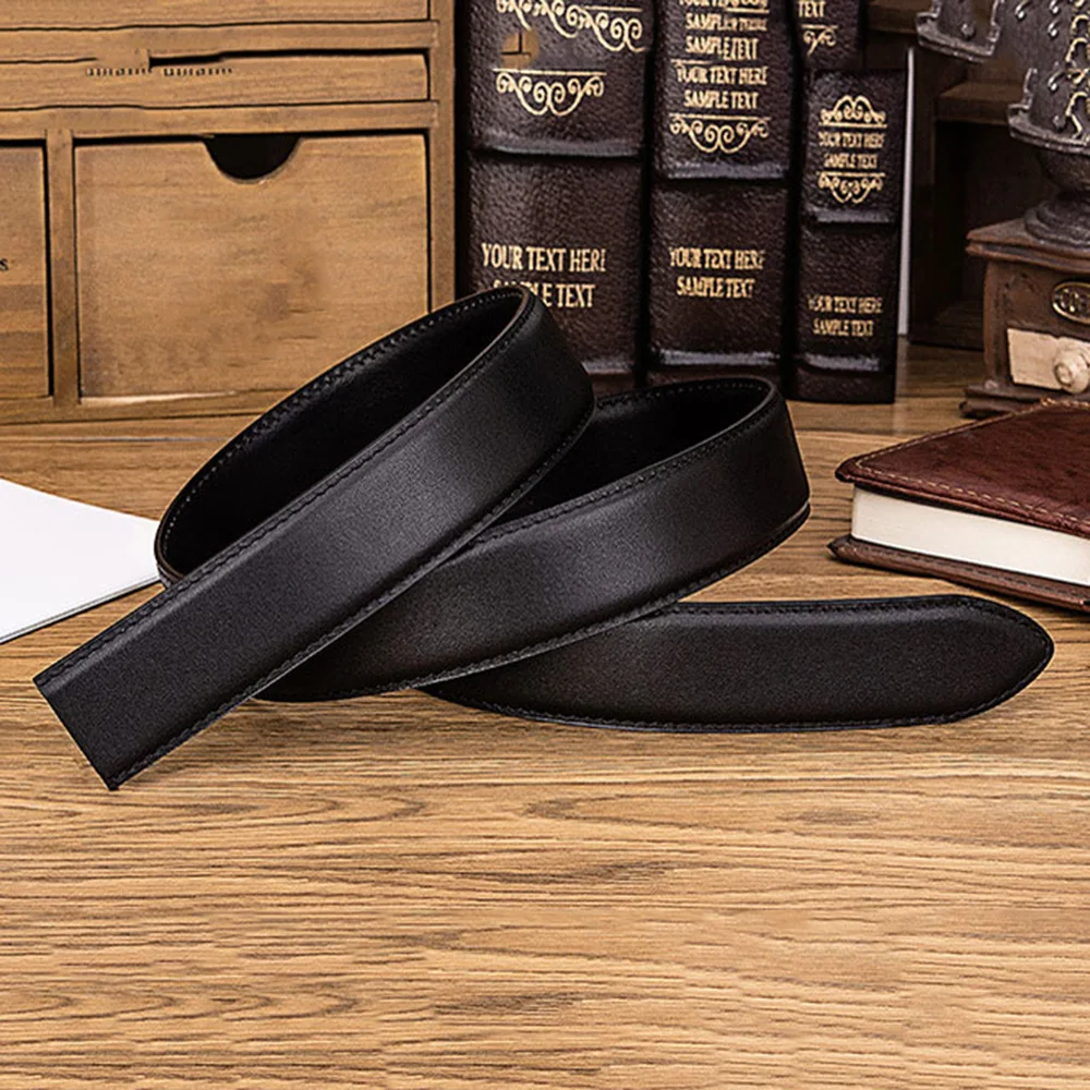 FAJARINA Top Quality 100% Real Cow Cowhide Leather for Automatic 2.8cm Width Belts Strap for Women without Buckles N17FJ930