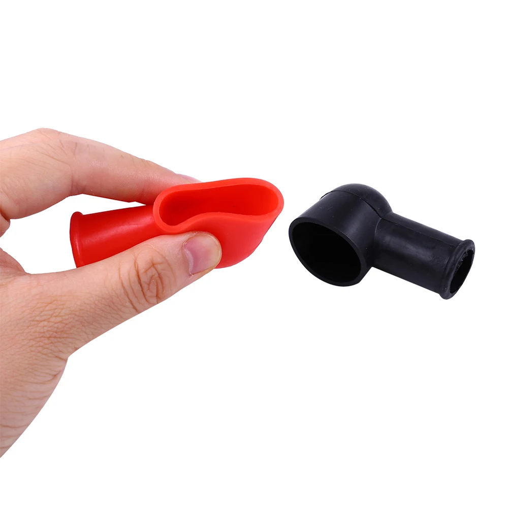 2 шт. YD306 Автомобильная отрицательная клемма аккумулятора положительные клеммные крышки загрузки круглые изоляционные чехлы автомобильные аксессуары