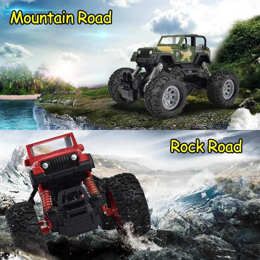 Alloy Diecast Climbing Off Road Car Toys for Children Jeeps Wrangler Vehicles Desert Buggy Inertial Model Toy Gifts Boys | Игрушки и