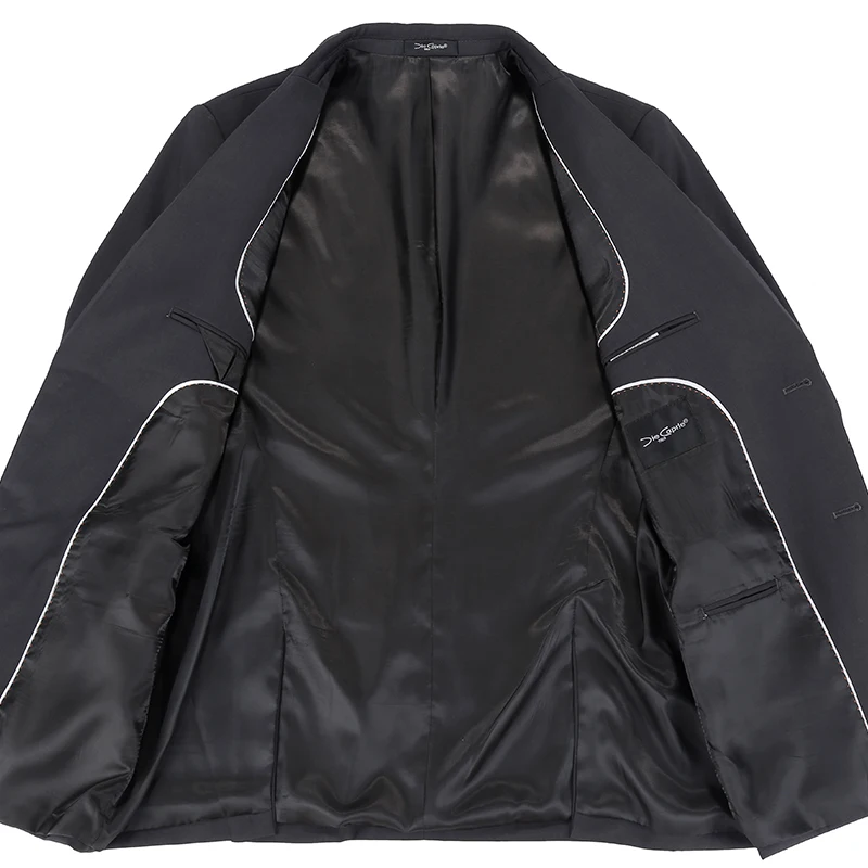 Американский размер 4XL повседневные деловые однотонные мужские костюмы вечерние