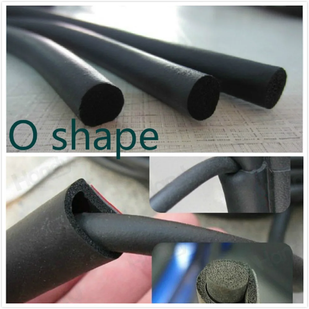 

Car Edge Protector Flexible O shape Rubber Seal Strip Solid Round Sealing Auto Door Edge Protector Weatherstrip
