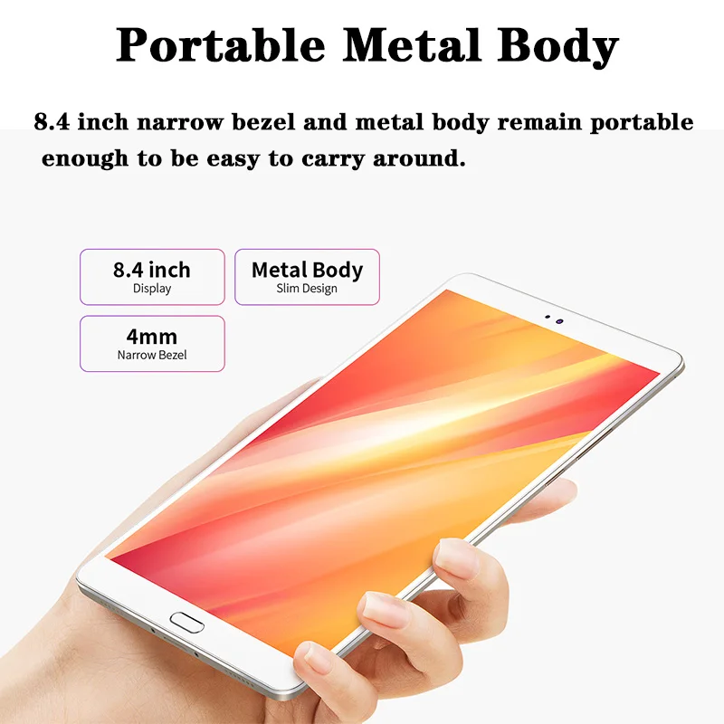 Teclast M8 8 4 дюймов 2560x1600 Allwinner A63 четырехъядерный Android планшет 4K видео планшеты 3 Гб ram