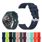 Силиконовый браслет на запястье для Samsung Galaxy Watch 3 45 мм SM-R840 ремешок Ремешок для наручных часов Samsung часы 46 мм SM-R800 браслет