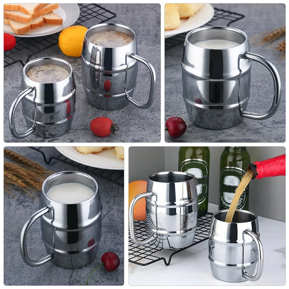 Двухслойная кружка для воды банка пива из нержавеющей стали портативная уличная