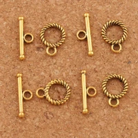 twist ring alloy toggle clasp jewelry findings fit bracelets l829 40sets 10x12 8mm clasps hooks zinc alloy metal flower