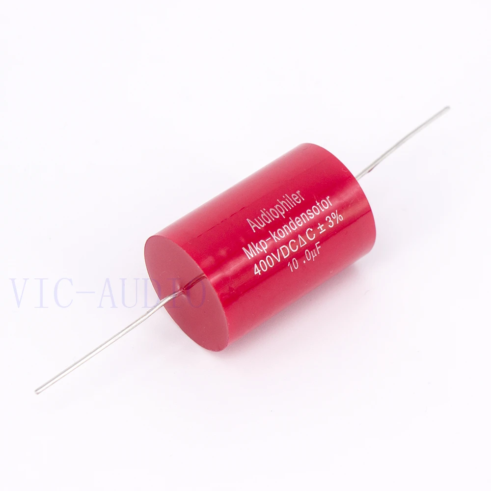 Оптовая продажа 100 шт. конденсатор Audiophiler Mkp с алюминиевой крышкой 10 мкФ 400V DC 3% Hi Fi