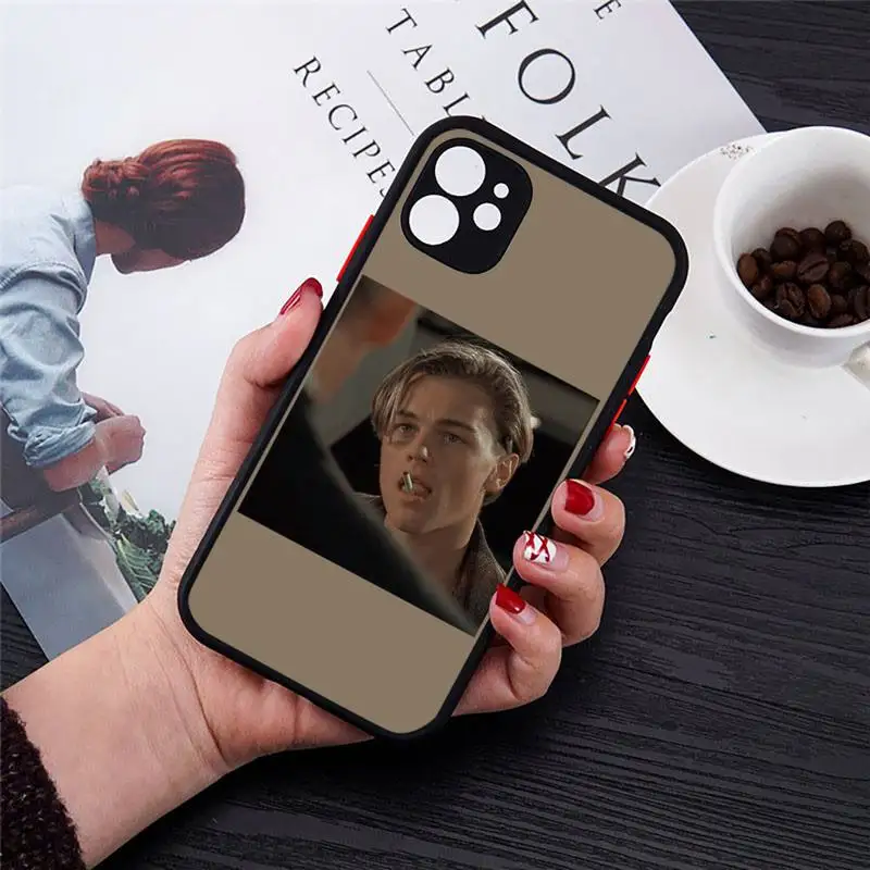 

Leonardo Dicaprio Aesthetic Phone Case Transparent Matte for iPhone 7 8 11 12 s mini pro X XS XR MAX Plus cover funda
