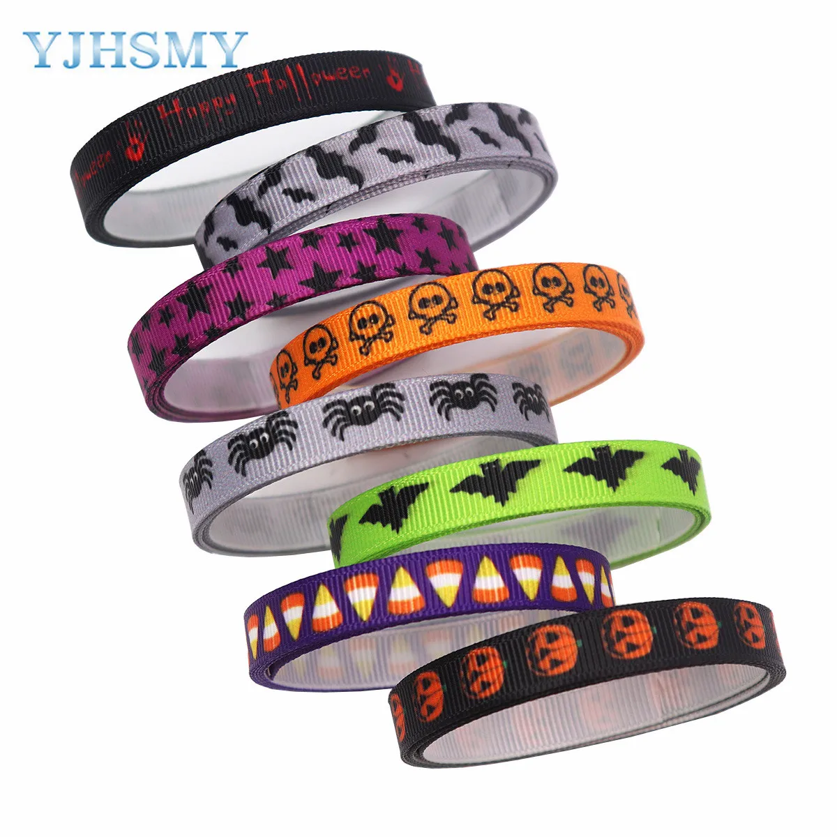 5 ярдов лента в виде тыквы на Хэллоуин ленты с принтом корсажные 1-1/2 дюйма сделай