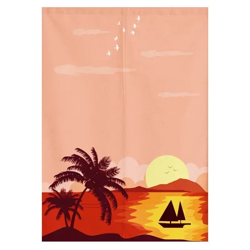 Тканевая занавеска на дверь Кухонное укрытие декоративная половину панели для