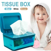 dry wet tissue paper case dispenser cover baby wipes napkin plastic wipes dispenser desktop storage box home tissue container