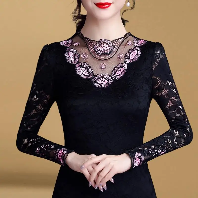 2020 осень зима Женская кружевная нижняя рубашка плюс бархатная плотная теплая