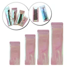 10 шт. Цвет самоуплотняющийся мешки для ювелирных изделий, косметики Пластик мешки для упаковки Кисточки для макияжа сумки подарочные пакеты сумки с застежкой-молнией