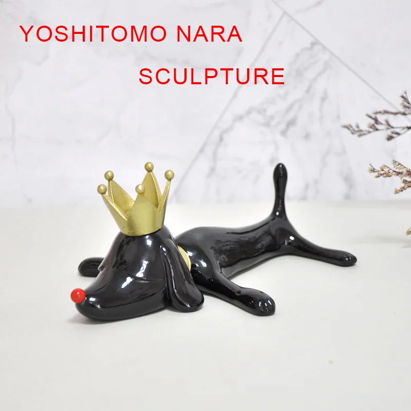 Yoshitomo Nara dog sculpture art Family decoration statue and sculptures Home office interior decoration art wedding gifts