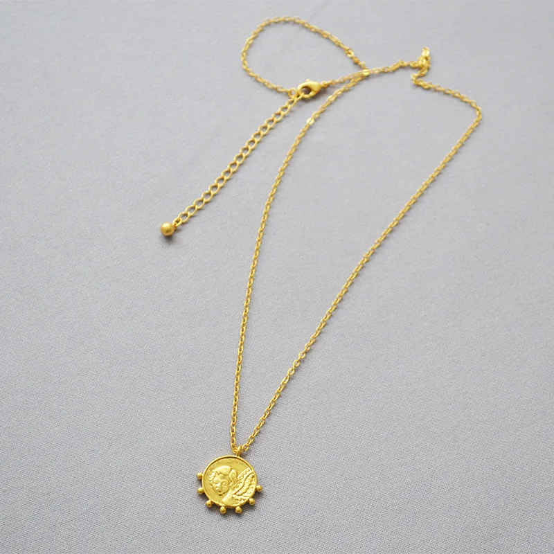 Цепочка с подвеской в виде ангела оригинальный дизайн ожерелья крыльями для