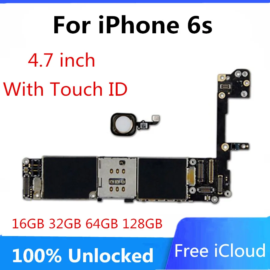 Материнская плата GB для iphone 6s с распознаванием отпечатков пальцев