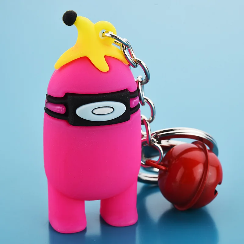 

New Hot Games Among Us Keychain 12 Colors Available Cute Bag Car Pendant Key Ring Unisex Keychain Gift For Game Lovers