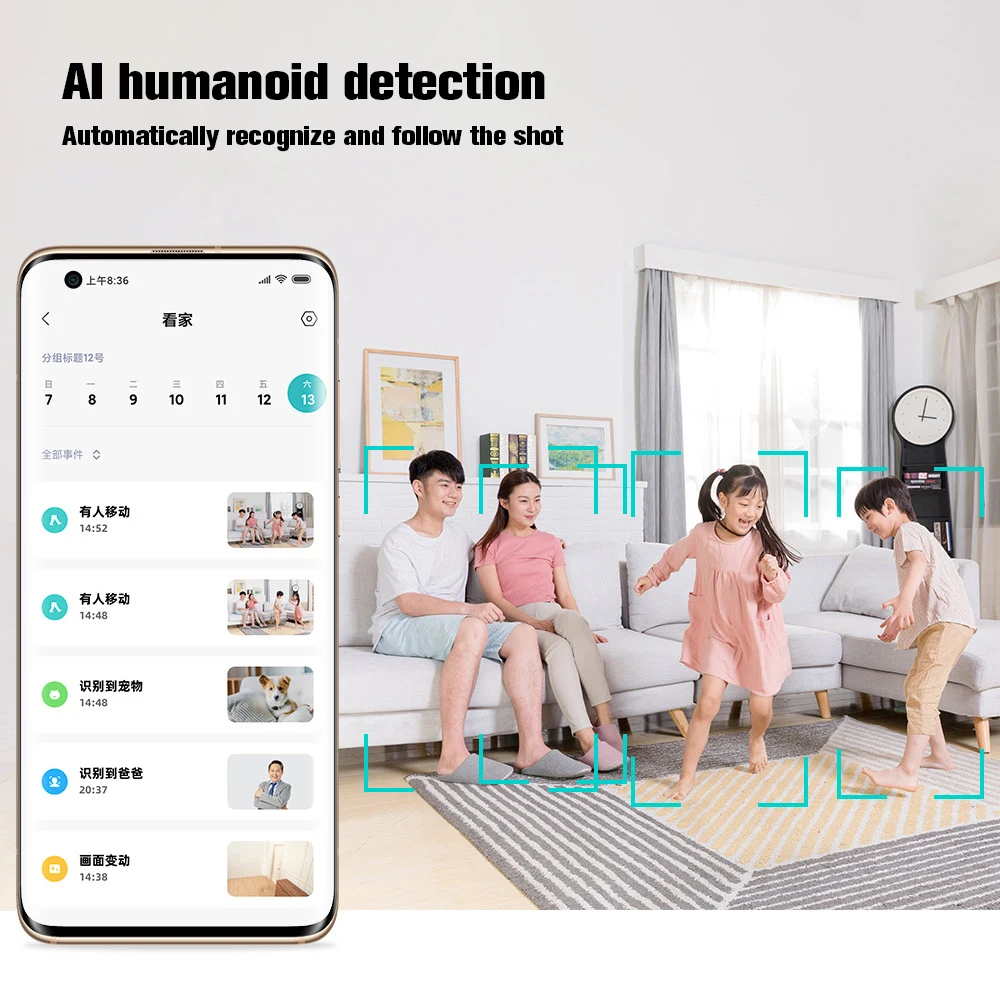 Global Versie Xiaomi Mi 360 ° Home Security Camera 2K Pro Wifi Ip Monitoring Infrarood Nachtzicht Voice Intercom ai Alarm Mijia |
