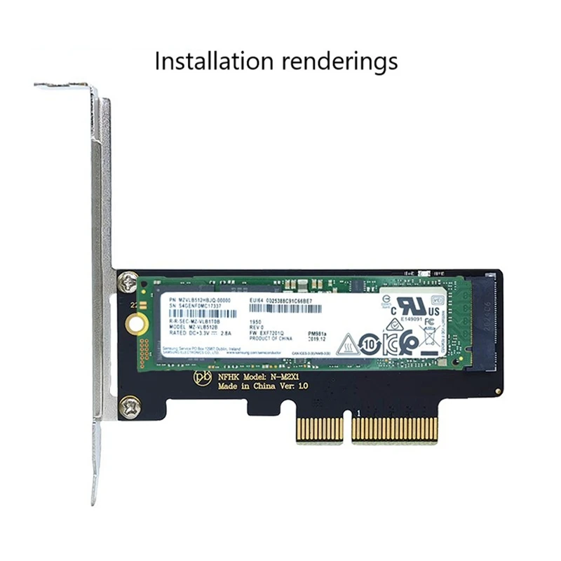 адаптер m 2 nvme ssd ngff на pcie 30 x4 pcie m2 переходни