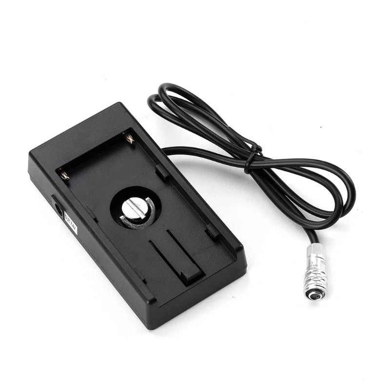 

F970 Battery Plate Adapter to Weipu 2 pin 12V Power Cable for Blackmagic BMCC 4K