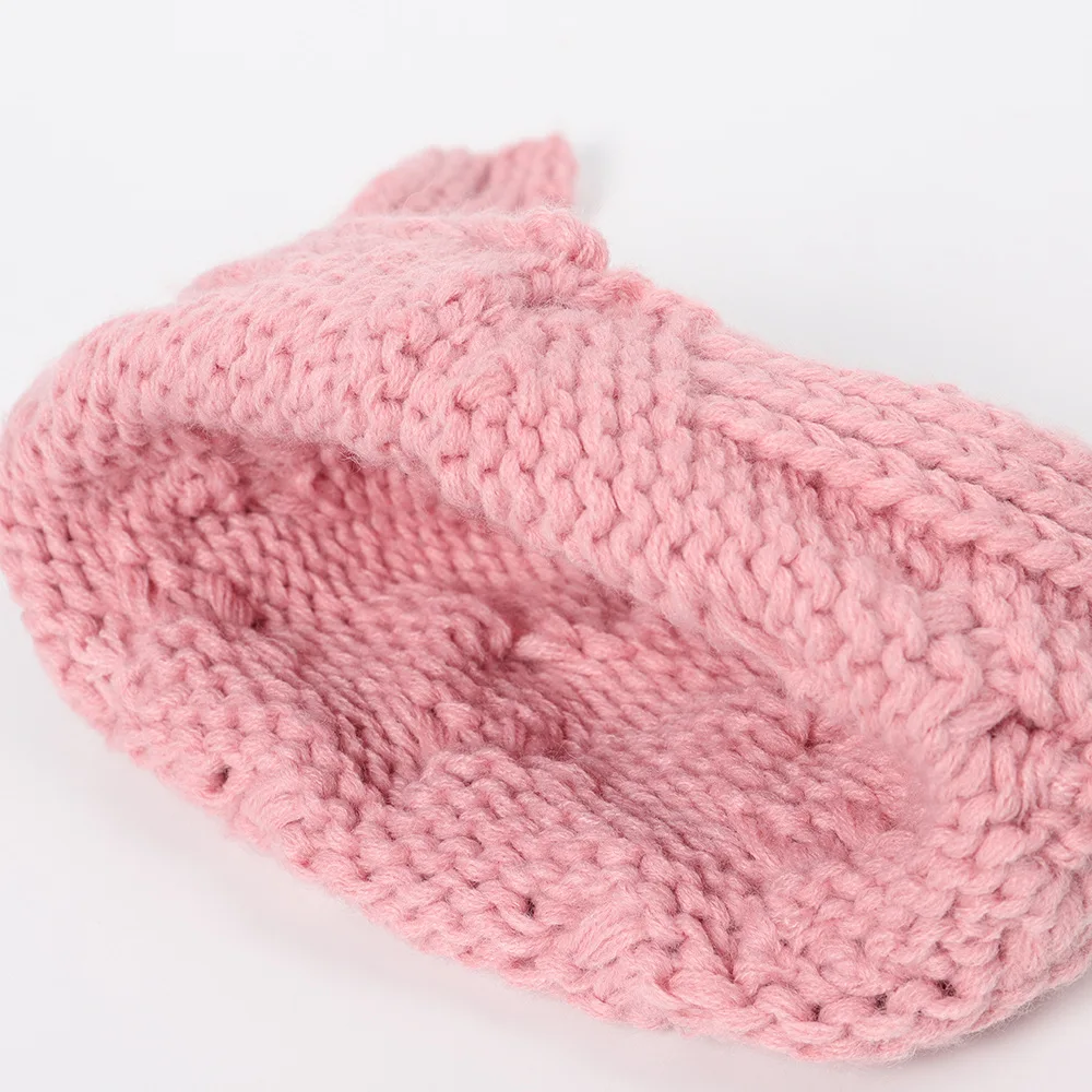 

New Fashion Cute Cat Ears Knitted Baby Girl Hat Boy Cap Warm Autumn Winter Crochet Children Beanies Cap Cotton Kids Thick Hats