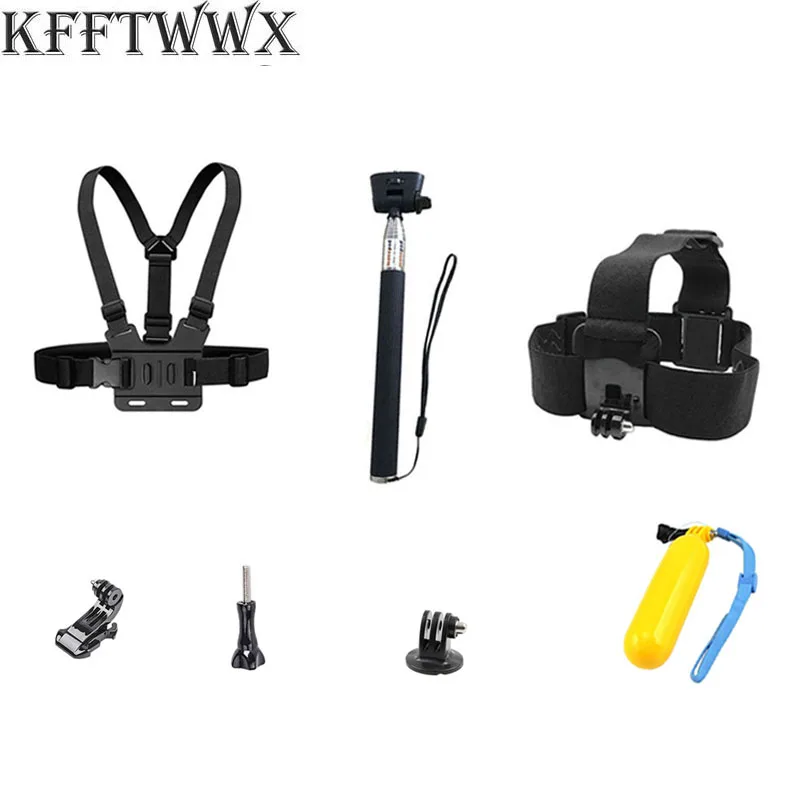 Набор аксессуаров KFFTWWX для Gopro Hero 10 9 8 7 6, черный нагрудный ремешок для 5 4 3 + 4session YI 4K DBPOWER SJCAM EKEN AKASO Vantop