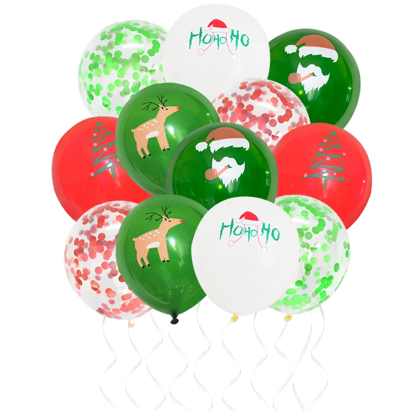 10 шт./лот Веселый Рождественский бал шаров из латекса шар с утолщённой меховой