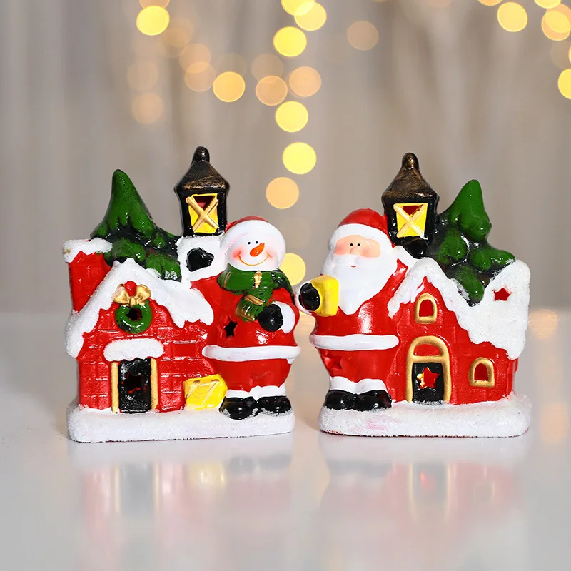 

Navidad 2022 Christmas Ceramic Ornaments Desktop Chrismas Scene Layout Gifts Gift Decoration Navidad Arboles Cheistmas Xmas