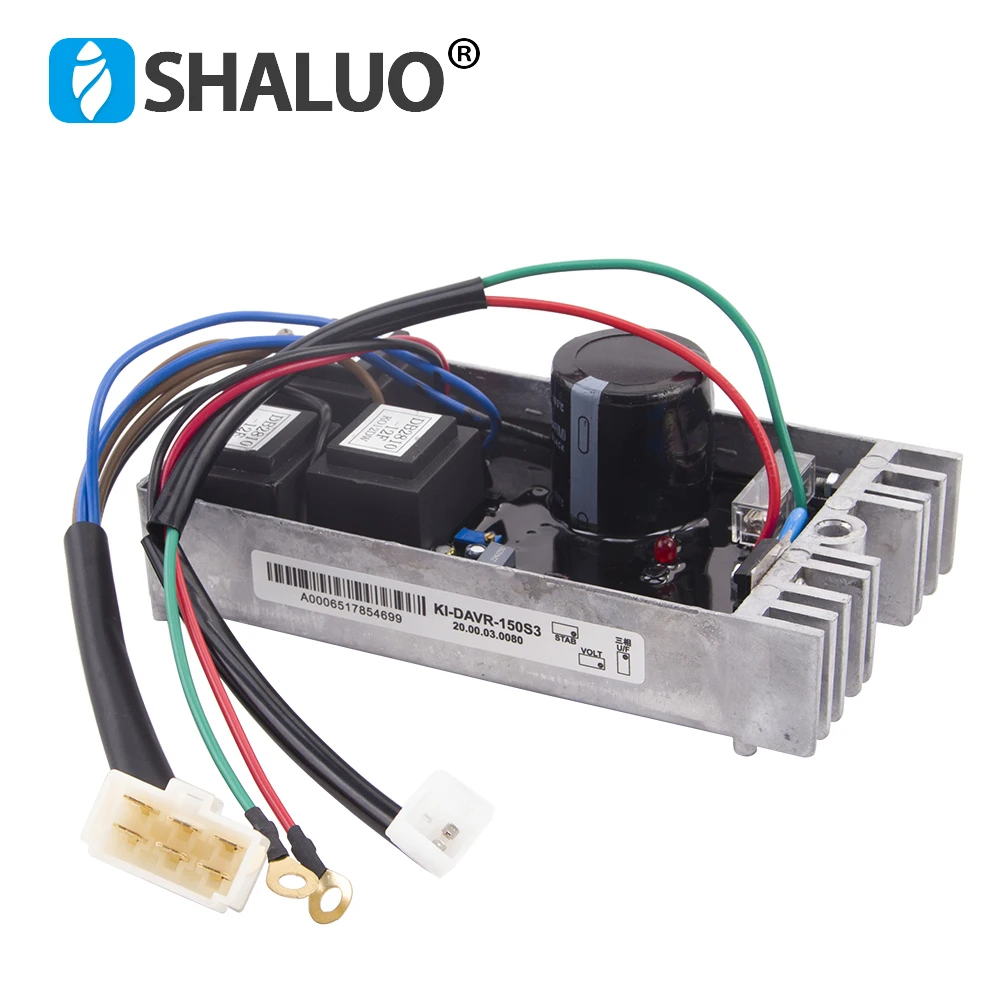 Gerador de Escova Kipor Avr Regulador de Tensão Automático 380v Trifásico para 15kw Genconjunto Estabilizador Escudo de Alumínio Ki-davr150s3 Peças e acessórios do gerador