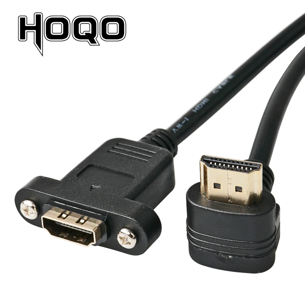 HDMI-Совместимость с прямым углом 90 градусов HDMI Панель крепление разъем