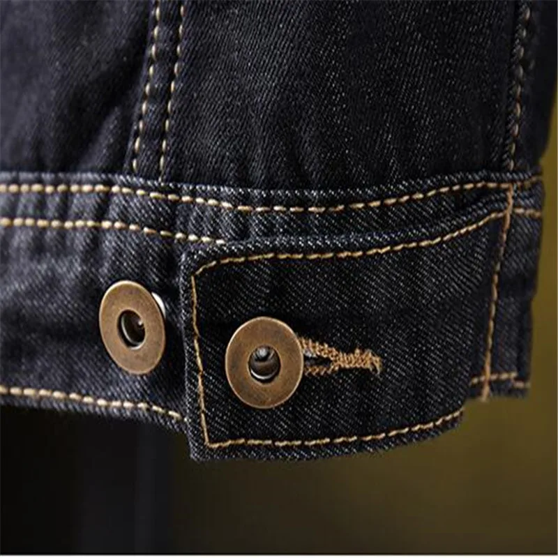 Winter Thick Plush Warm Denim Jacket 2021 New Vintage Casual Men Fashion Street Style Jean Jackets Outwear 5XL | Мужская одежда