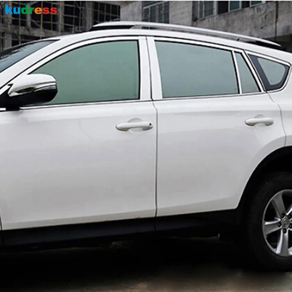 Отделка окна автомобиля из нержавеющей стали для TOYOTA RAV4 RAV 4 2013 2014 декоративная