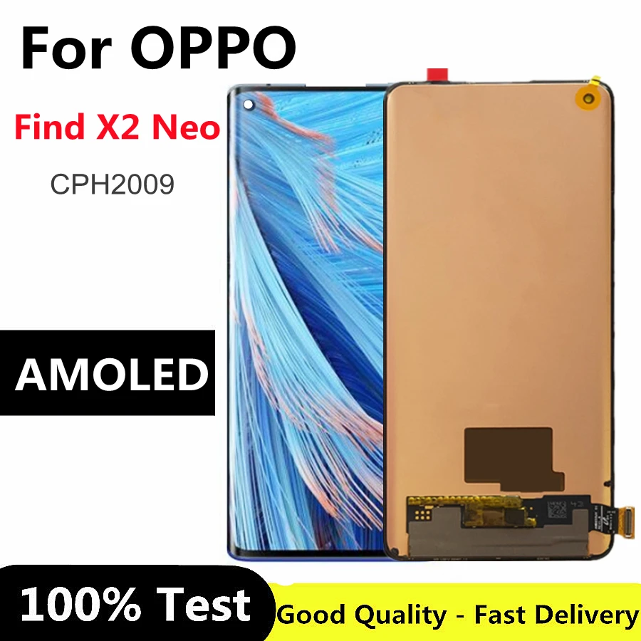 Pantalla LCD AMOLED de 6,5 pulgadas para m&oacute;vil, montaje de digitalizador con pantalla t&aacute;ctil para OPPO FIND X2 Neo, CPH2009-0
