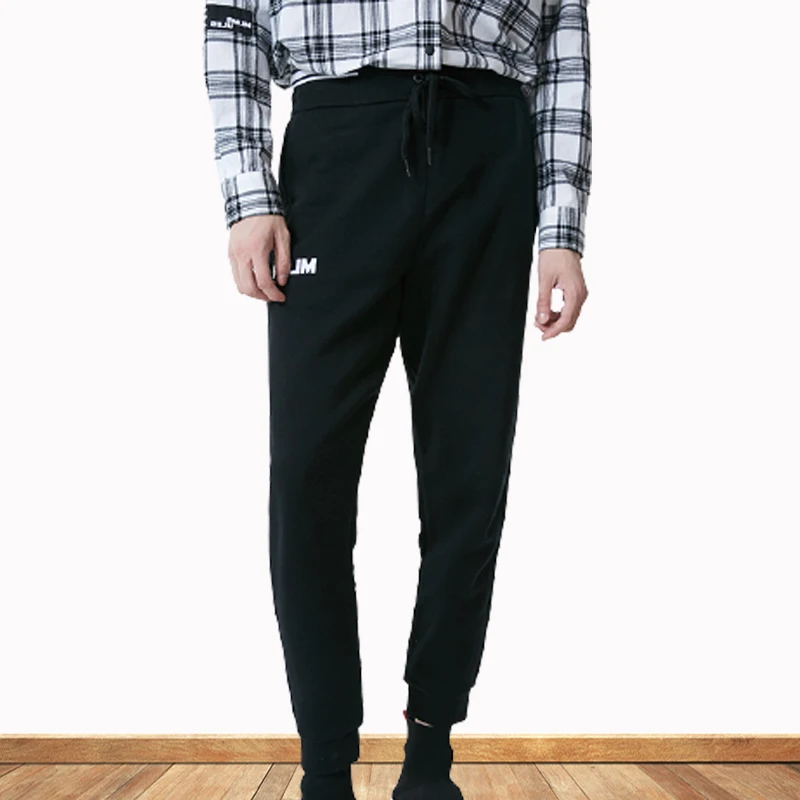 

Spring and Autumn Men's Knitted Casual Pants Trendy Waist Drawstring Pants Letter Printing Sweatpants