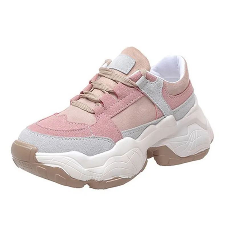 Женские кроссовки на толстой подошве Mobetty новые спортивные плоской платформе для