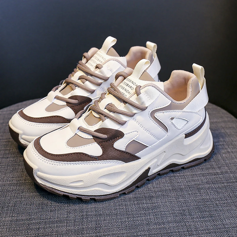 

Spring Autumn Women Sneakers White Tennis Women Shoes PU Lace-up Female Shoes Platform Flats Casual Ladies Vulcanize Shoes