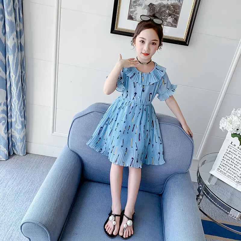 

Girls Princess Dress Thin Style Summer Casual Rainbow Unicorn Girls Dress Fantasy Party Baby Girl Dresses girls clothes