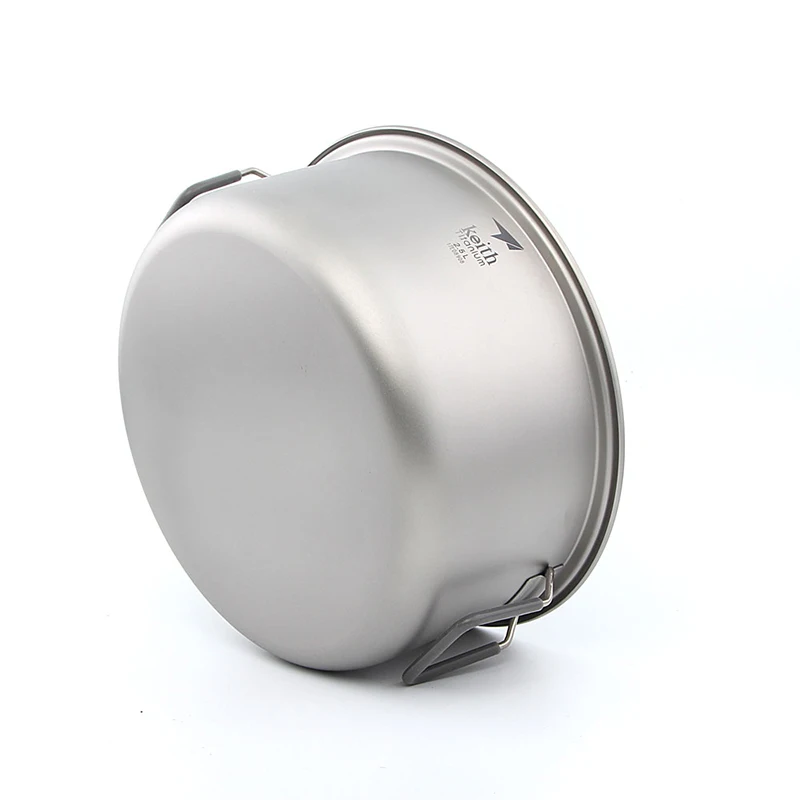 Горшок из титана Keith горшок для хранения большой емкости уличная посуда кемпинга