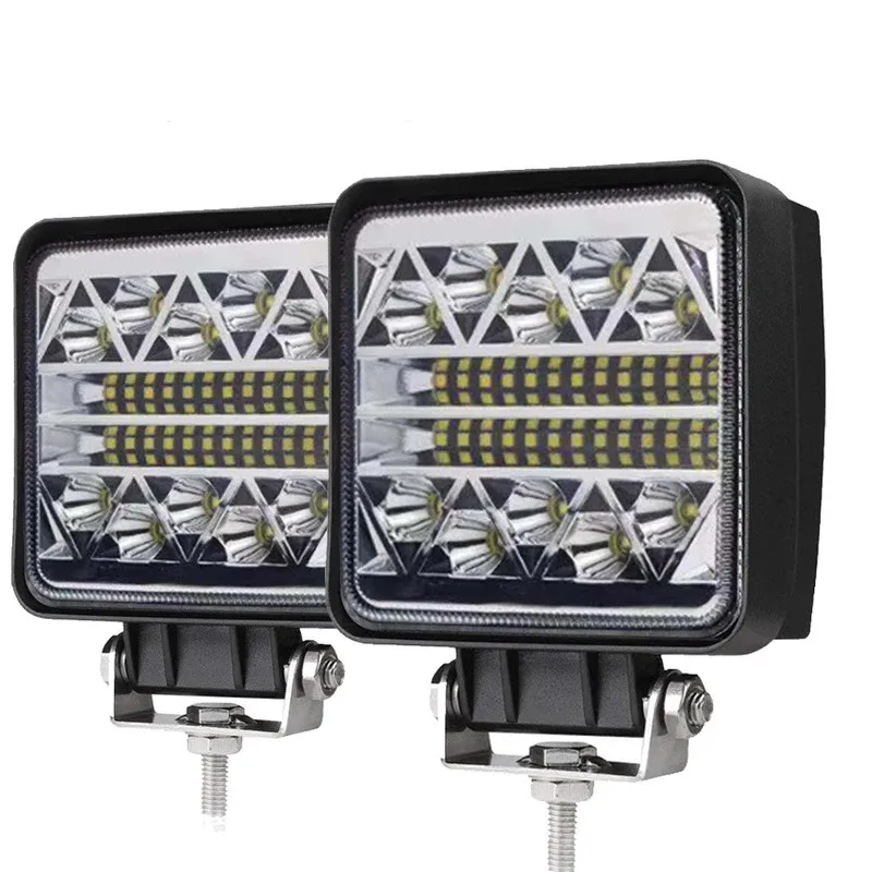 

4-дюймовый 126 Вт светодиодный рабочий свет 12 в 24 В для внедорожников, грузовиков, автобусов, лодок, противотуманные фары в сборе