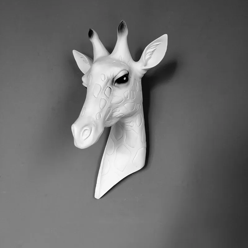 

FOR NORDIC GIRAFFE WALL HANGING WALL DECORATION EUROPEAN CREATIVE ANIMAL HEAD WALL STEREO DECORATION PENDANT RETRO