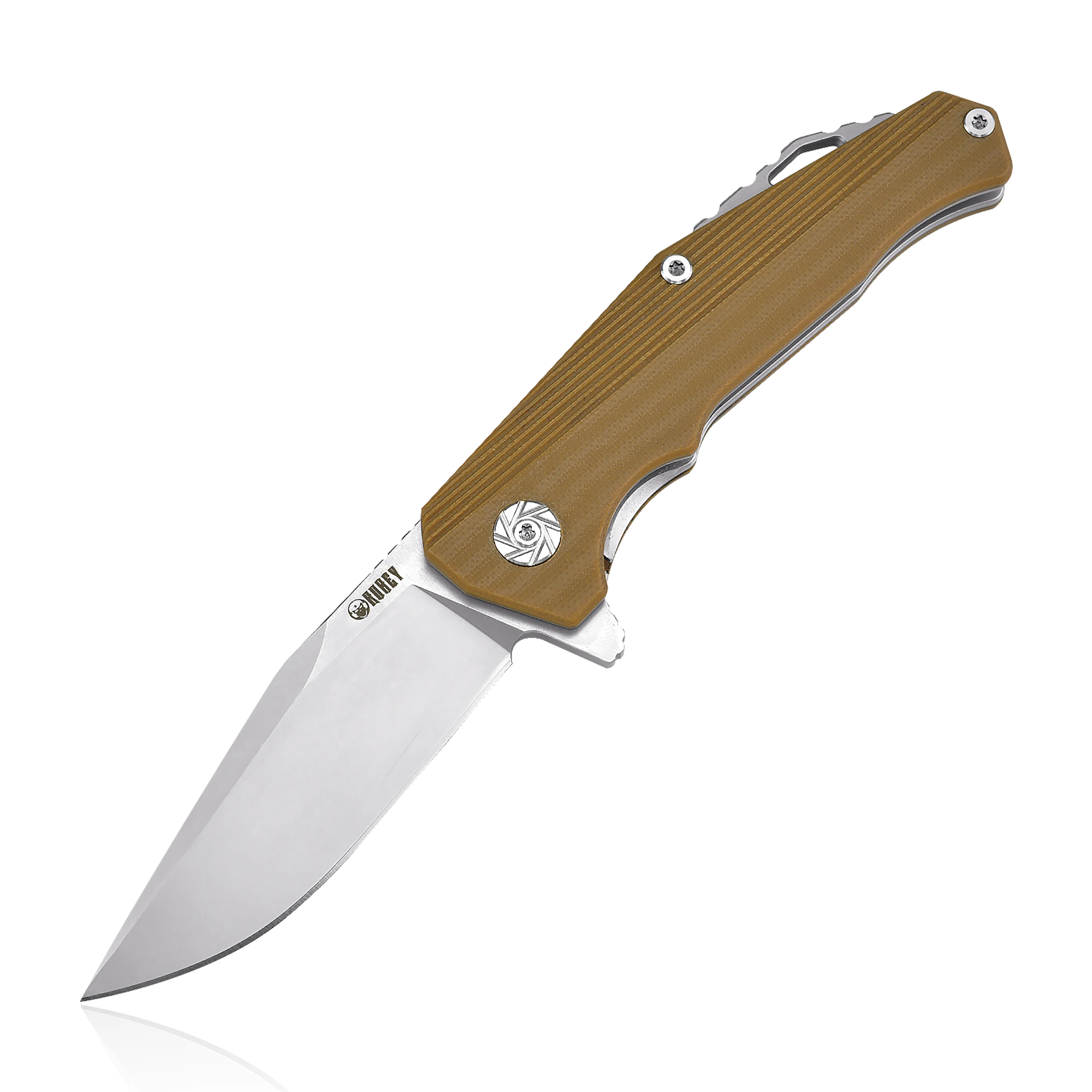 KUBEY KU216 EDC Складной карманный нож D2 стальное лезвие заполненный стеклом G10 ручные