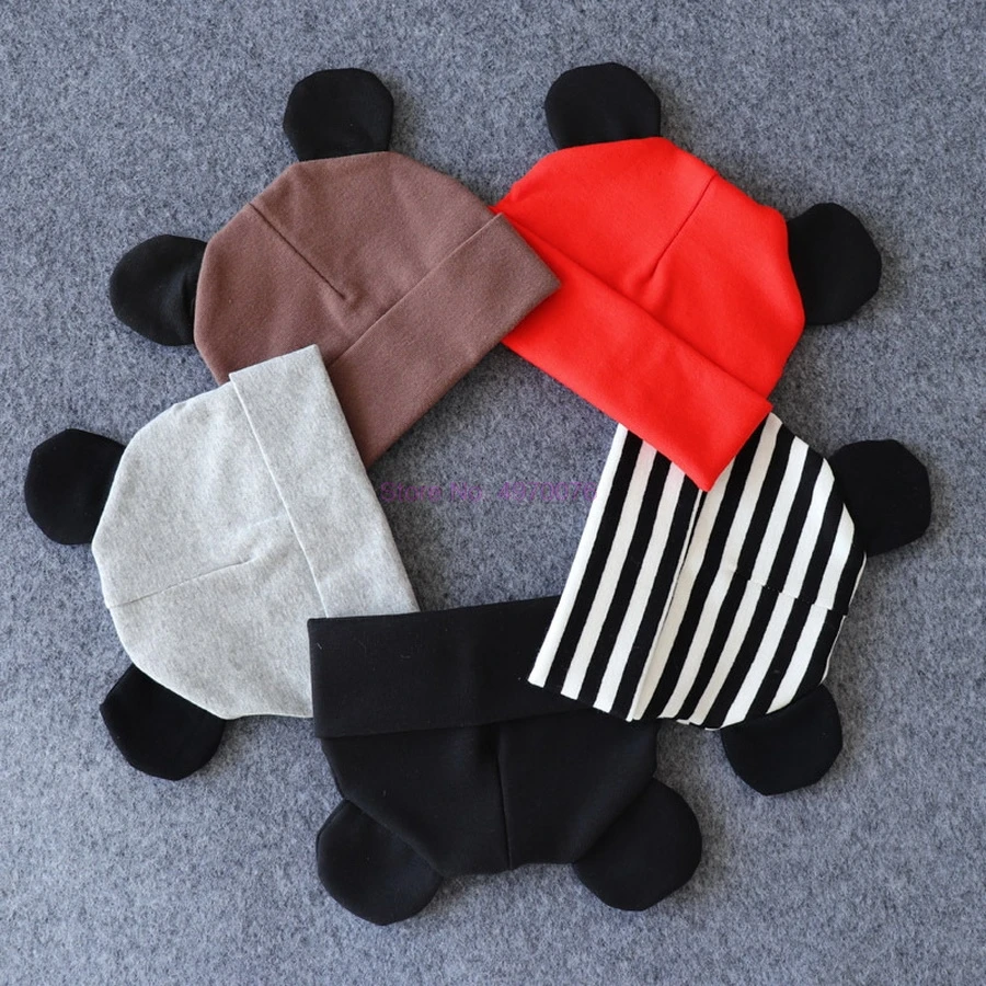 DHL 200pcs Baby Hat Cotton Ear For Girls Fashion Cartoon Boys Caps Spring Children's Hats | Детская одежда и обувь